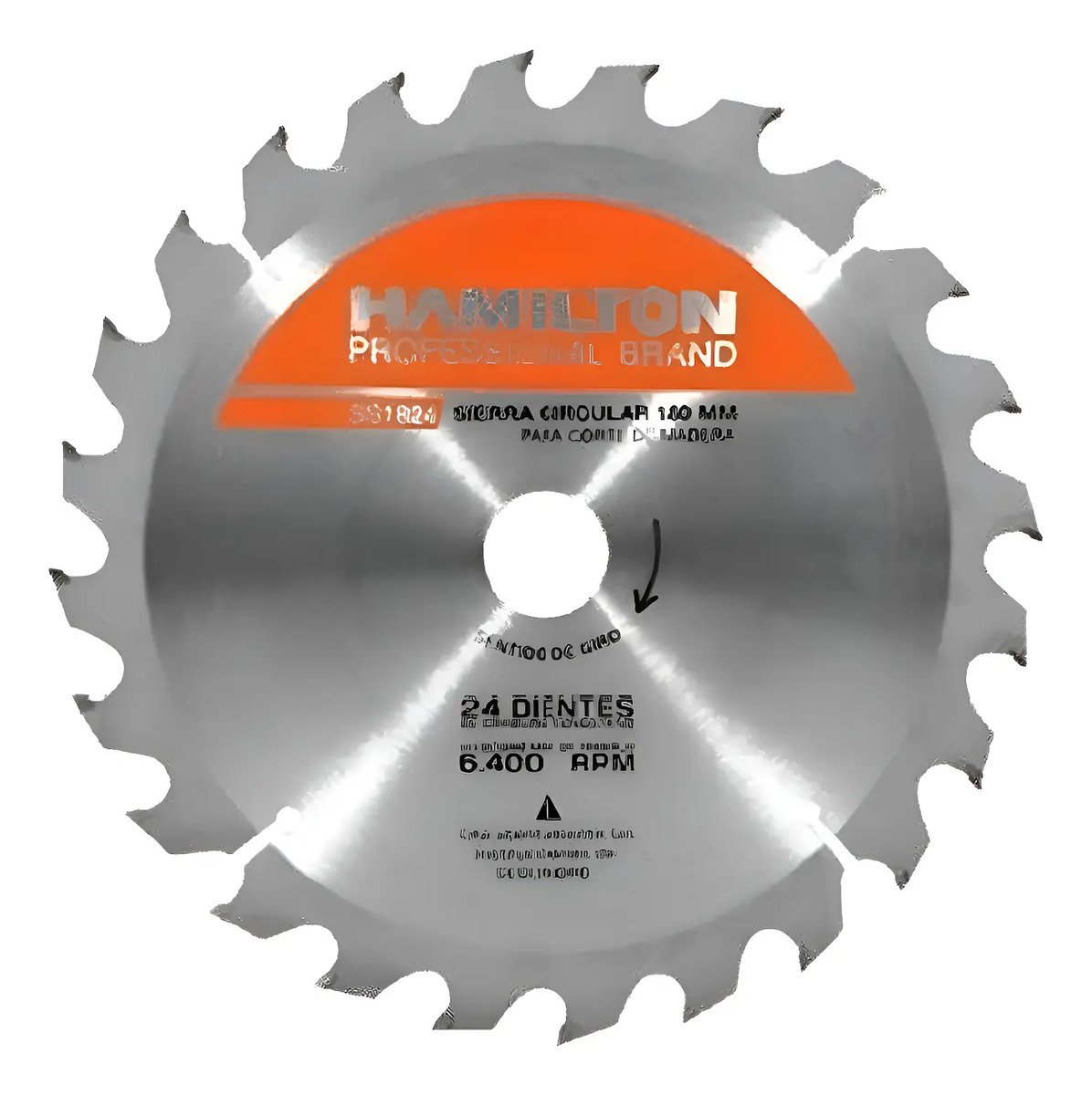 Disco Sierra Circular 24 Dientes 180mm 71/4 Hamilton Ss1824 Plateado Disco Sierra Circular 24 Dientes 180mm 71/4 Hamilton Ss1824 Plateado - Imagen 1