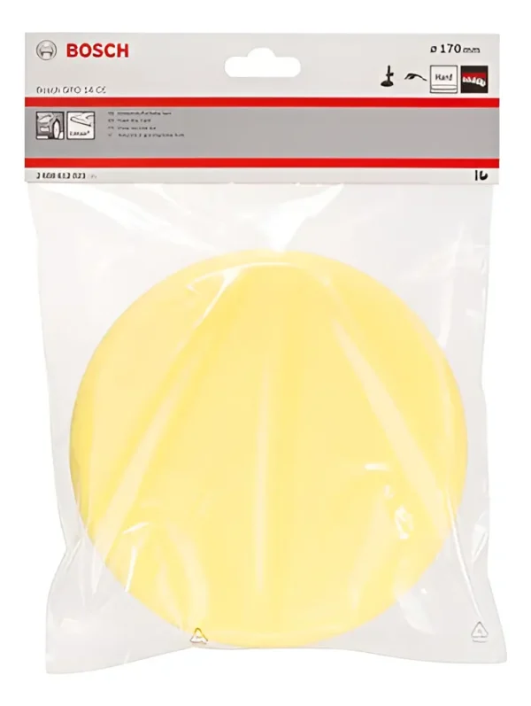 Paño Pulir Espuma Medium Bosch Detailing Amarillo 170mm M14 Beige