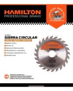 Disco Sierra Circular 24 Dientes 180mm 71/4 Hamilton Ss1824 Plateado - Imagen 3