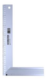 Escuadra De Aluminio 30 Cm Regla Metal Hamilton Ea30