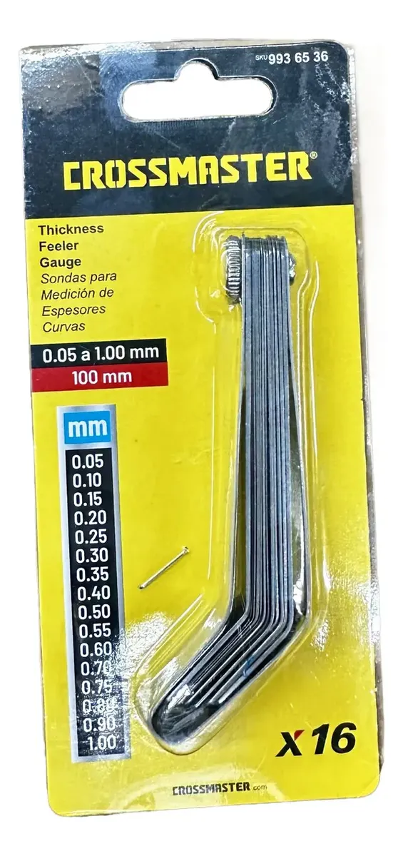 Juego Set Sondas Galgas Grabadas 0,05 A 1.00 Mm Crossmaster