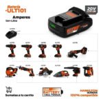 Bateria Ion-litio 20v -2 Amperes Con Led Hamilton Ult101 - Imagen 2