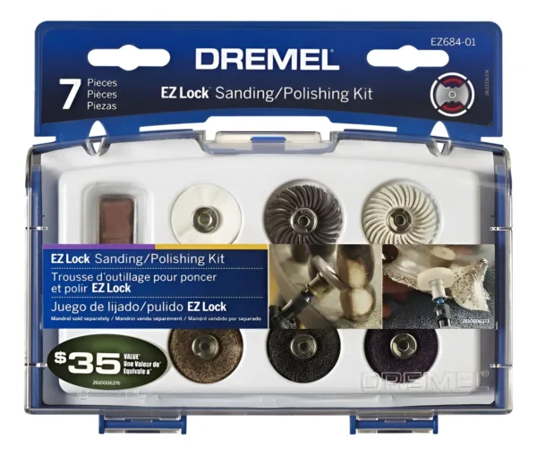 Kit De Pulido Y Limpieza Dremel Ez 684 Ez-lock 7 Piezas 60 0 W
