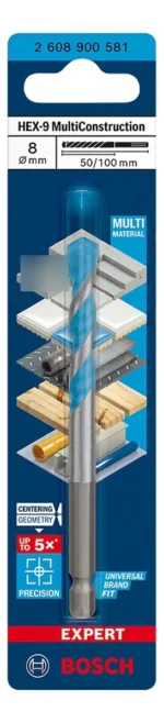 Mecha Widia Multiconstruccion Bosch 8mm Pared Ceramic Metal - Imagen 2