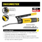 Grasera Manual 400grs Engrasador Bomba Crossmaster 9980353 - Imagen 2