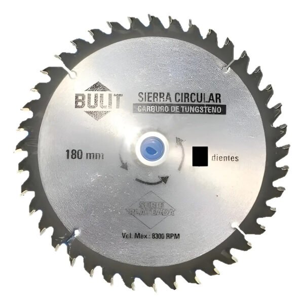Hoja Sierra Circular Widia Bulit P/ Madera 180mm 24 Dientes