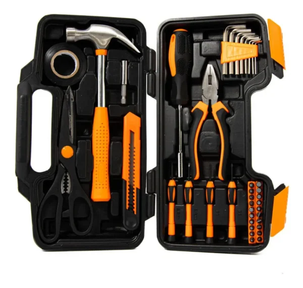 Set Juego Kit Herramientas Manuales 40 Pzas Maletín Salkor Negro