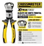 Alicate De Corte Frontal 215mm Xtraforce Crossmaster 9970155 Amarillo - Imagen 2