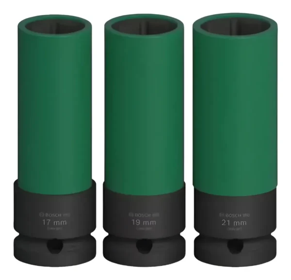 Set Bocallaves Bosch Tubos Alto Impacto Largos Llantas 3 Pz
