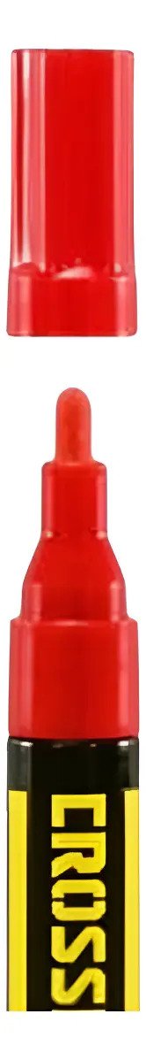 Marcador Indeleble P/vidrio Plastico Madera Metal Rojo X 2un Rojo