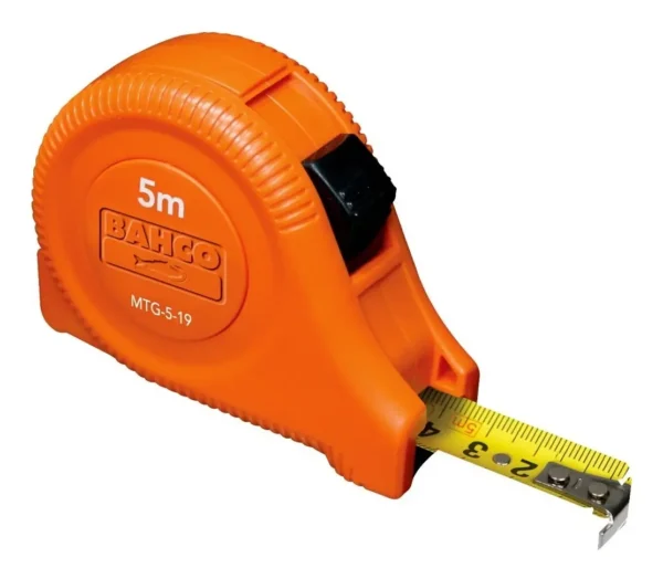 Cinta Métrica Bahco Mtg-5-19ar 5m X 19mm Bloqueo Y Clip