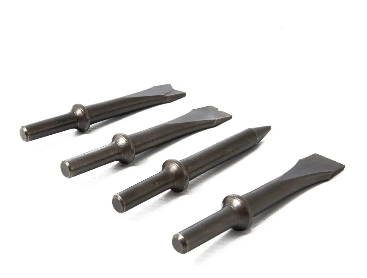 Set 4 Cinceles 150mm Accesorio P/ Martillo Neumático Salkor Set 4 Cinceles 150mm Accesorio P/ Martillo Neumático Salkor - Imagen 1