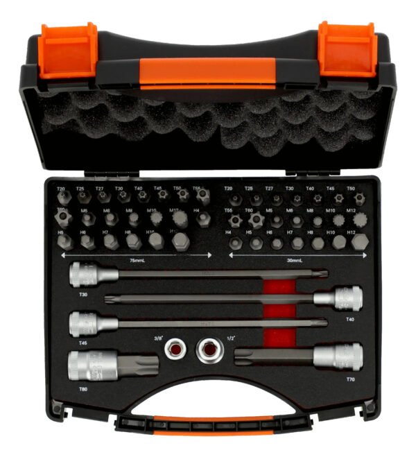 Juego Puntas Automotor Torx Xzn Bahco Be5049 Bahco 49 Piezas