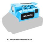 Linterna Led 120 Lumens Y Cargador Usb A Bateria 20v Gamma Blanco Celeste - Imagen 2