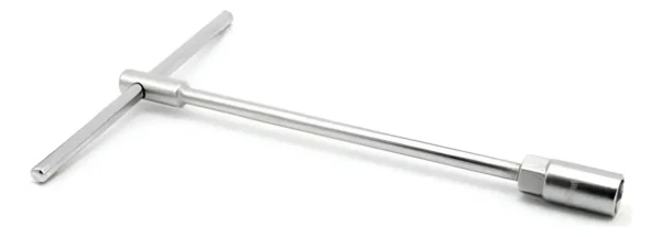 Llave T Larga Bremen 14mm Hexagonal 30cm Mango Deslizable Gris