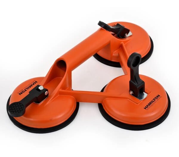 Ventosa Para Vidrio Hamilton 120mm 3 Placas De Succion Vh3
