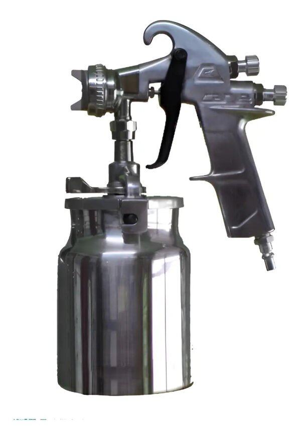Pistola De Pintar De Alta Cane Mod Al 150 Profesional Oferta Plateado