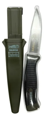 Cuchillo Bahco Sb2446 Laplander Inoxidable 10 Cm Con Funda Verde Oscuro - Imagen 9
