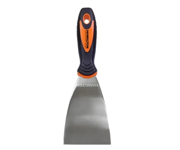 Espátula De Metal Cromado Mango De Goma 60mm Hamilton Emg60