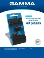 Juego De Puntas Gamma 40 Piezas G19525ac Estuche Con Nivel - Imagen 6
