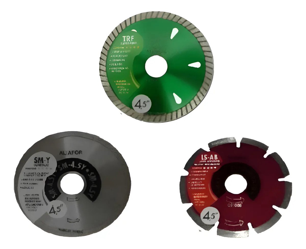 Discos Diamantados Aliafor Porcelanato Combo 115mm X 3 Rojo 0 Mm Discos Diamantados Aliafor Porcelanato Combo 115mm X 3 Rojo 0 Mm - Imagen 1