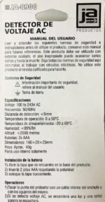 Buscapolo Inductivo Detector De Voltaje C/ Luz Y Sonido 8900 Naranja - Imagen 5