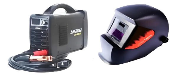 Combo Soldadora Inverter Shimura 140amp + Máscara Gladiator Negro No