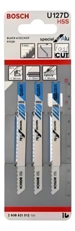 Hojas De Sierra Caladora X 3 Unid. Bosch U127d P/ Aluminio Sierra Caladoras