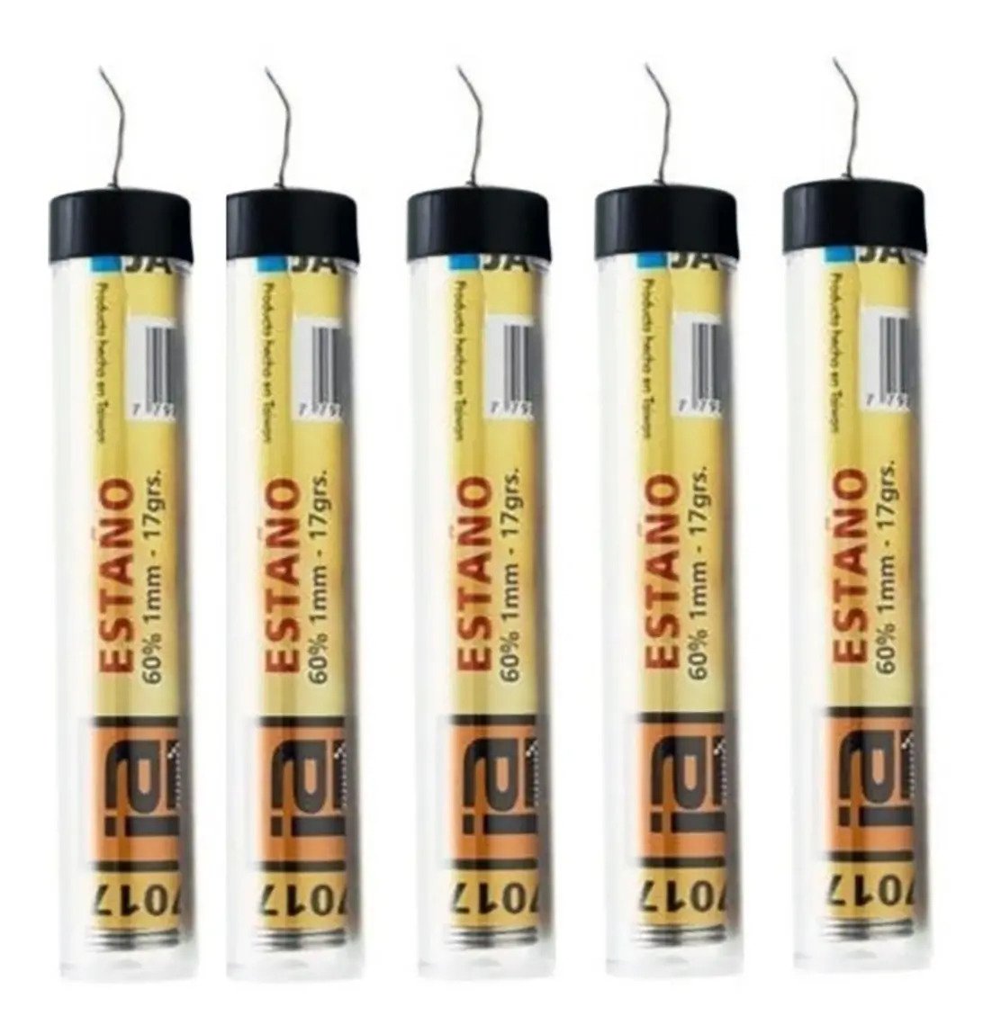 Estaño Ja 60/40 Tubo 17gr Ø1mm Size 60% 40%pb X 5 Unidades Estaño Ja 60/40 Tubo 17gr Ø1mm Size 60% 40%pb X 5 Unidades - Imagen 1