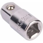 Adaptador Tubos 1/4 Hembra 3/8 Macho Cr-vanadio Bremen 3765 Plateado - Imagen 2