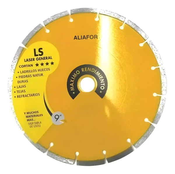 Disco Diamantado 9 PuLG. Aliafor Ls Laser General 230mm 0 Mm