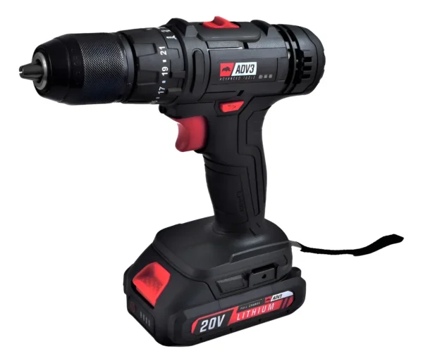 Taladro Percutor 13mm Mandril Metalico 20v Adv3 Tlp20v Negro 50/60 Hz
