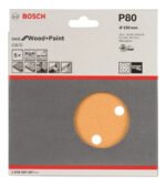 Set De 5 Lijas P/ Lijadora Rotoorbital Bosch 150mm Grano 80
