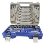 Caja Set Irimo Juego De Tubos Encastre 1/2'' Llave Combinada Azul Set De Tubos
