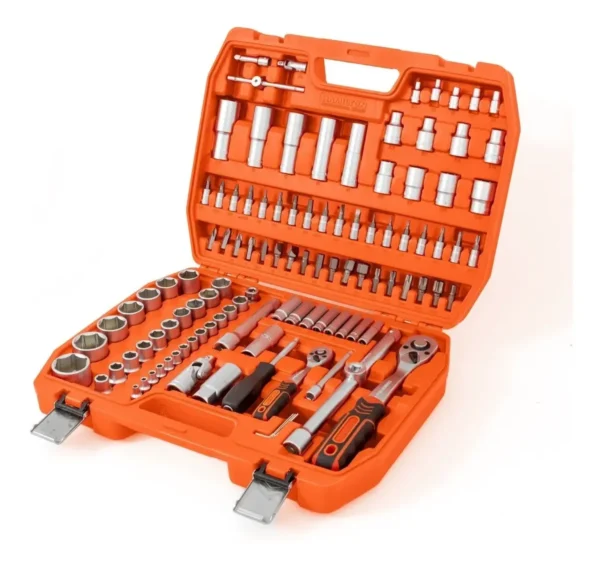 Juego De Tubos Puntas Herramientas Hamilton Jb110 110piezas Naranja