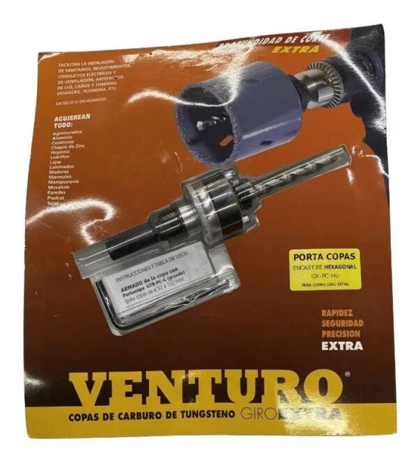 Porta Copas Hexagona P/ Giro Extra Venturo Tungsteno Y Metal