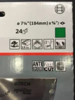 Disco Sierra Circular Bosch Optiline Wood 7 1/4 184mm 24d Plata - Imagen 4