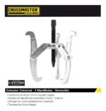 Extractor 3 Mandíb Poleas Rulemanes 102mm Revers Crossmaster - Imagen 2