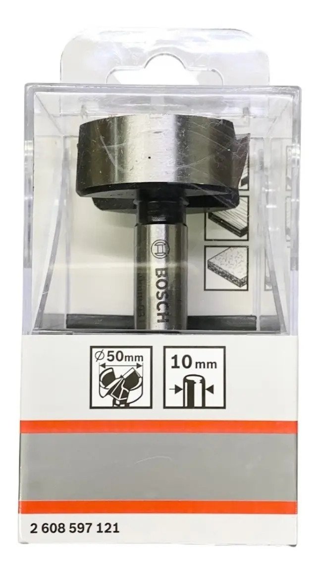 Mecha Broca Fresadora Forstner Madera Bosch 50mm 2608597121 Mecha Broca Fresadora Forstner Madera Bosch 50mm 2608597121 - Imagen 1