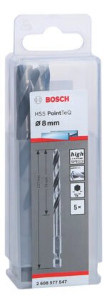 Brocas Mechas Hss Pointteq Ø 8 Mm Bosch Hexagonal X 5 Uds - Imagen 3