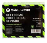 Set De Fresas Salkor 1/4 15 Piezas Profesional + Maletin - Imagen 5