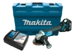 Amoladora Makita Inalambrica 18v Dga455rf 115mm Bat Carg Mal Turquesa
