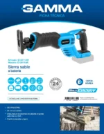 Sierra Sable Gamma 20v Litio Inalambrica Madera Metal G12411 - Imagen 3
