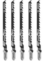 Hoja Sierra Caladora X 5 Uni Para Madera Rapida Bosch T244d - Imagen 5