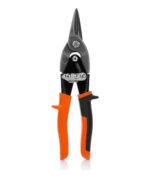 Tijera De Aviacion Corta Chapa Hamilton Profes. Recta Tar10 Negro Y Naranja