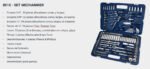 Set Herramientas Llaves Tubos Bremen Mechaniker 160pz 8010 Azul - Imagen 3