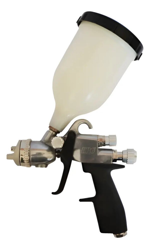 Pistola 2mm Pintar Cane Epg Primer Gravedad Chapista Profesi Plateado