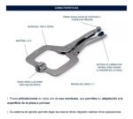 Pinza Fuerza Chapista Tipo C Movil Bremen 11 PuLG 7805 - Imagen 7