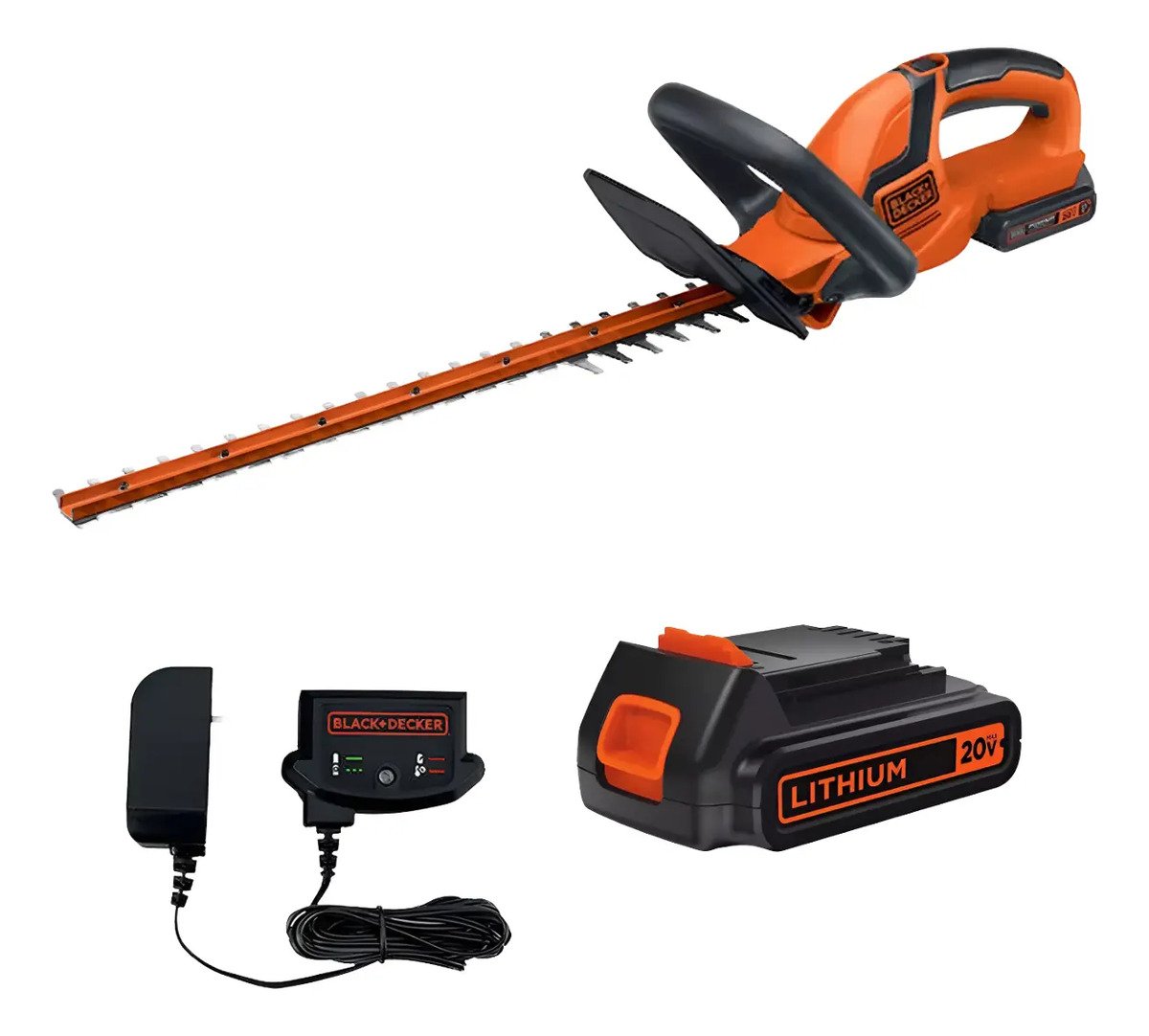 Cortacerco Inalambrico Black Decker Lht2220 55cm Batería 20v Naranja Cortacerco Inalambrico Black Decker Lht2220 55cm Batería 20v Naranja - Imagen 1