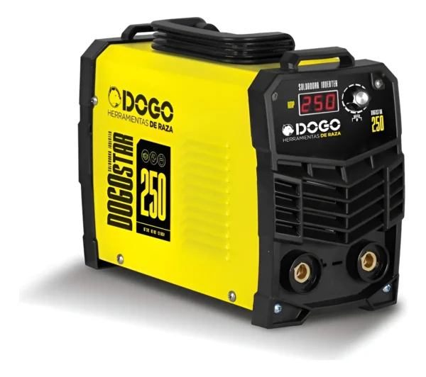 Soldadora Inverter Dogostar 250 Moderna Mma Igbt Profesional Amarillo